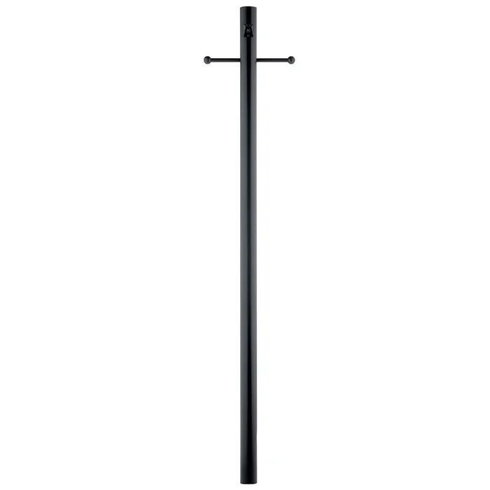 Kichler 49904BK Accessory 84in 1 Outdoor Light Post with Ladder Rest and Photocell