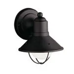 Kichler 9021BK The Seaside 1 Light Outdoor Wall Light