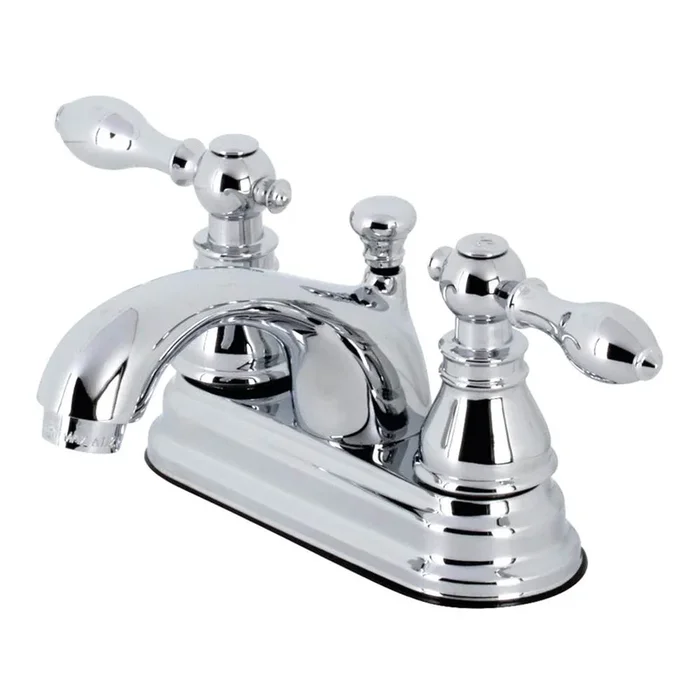 Kingston Brass American Classic 4” Centerset Bathroom Faucet, Polished Chrome