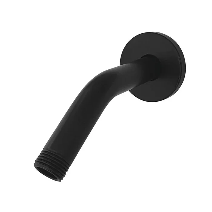 Kingston Brass Aquaelements 6” Shower Arm with Flange, Matte Black
