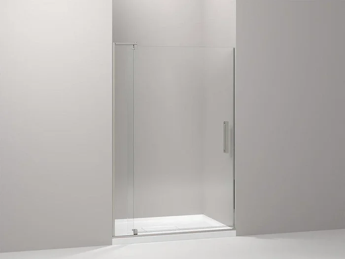 Kohler 707551-L-BNK Revel 48 in Pivot Shower Door with 5/16 in Crystal Clear Glass