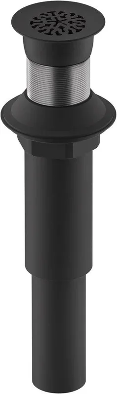 Kohler 7108-BL Decorative Grid Drain Less Overflow Matte Black