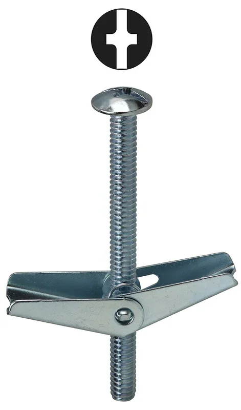 L.H. Dottie TBC44 1/4 x 4 Inch Toggle Bolt Mushroom Head