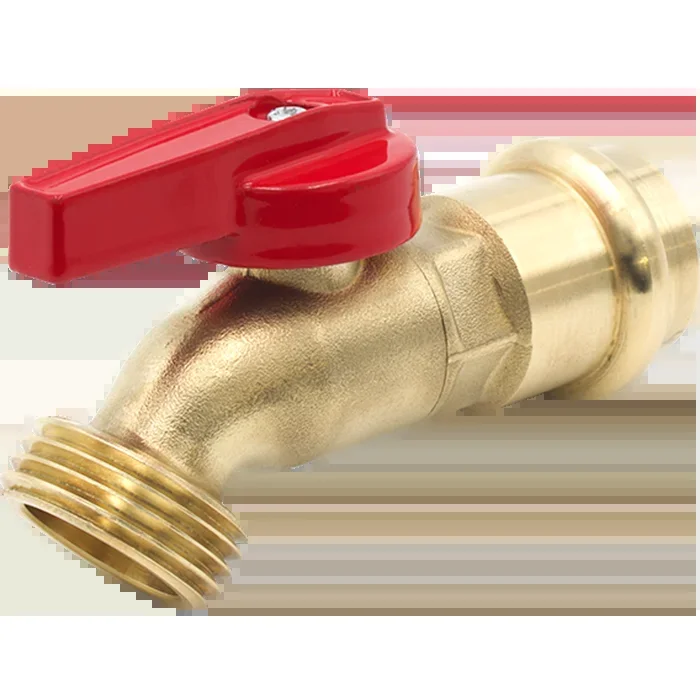 Legend 107-167PNL P-537NL LegendPress Quarter Turn Ball Type Hose Bibb Valve With Short Lever Handle Lead-Free Forged Brass 1/2 Press x 3/4 MGHT * CLEARANCE *