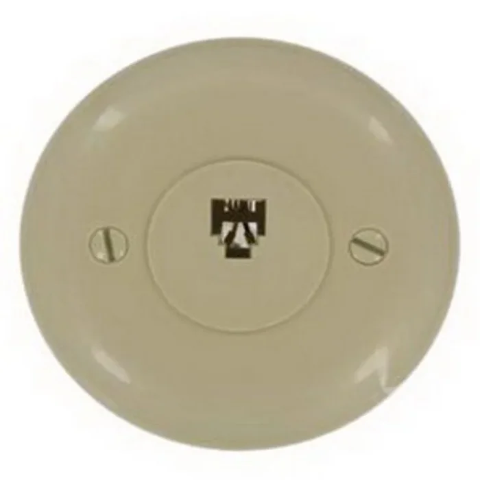 Leviton 40229-I Jack-Flush Mount,4 Terminal Ivory