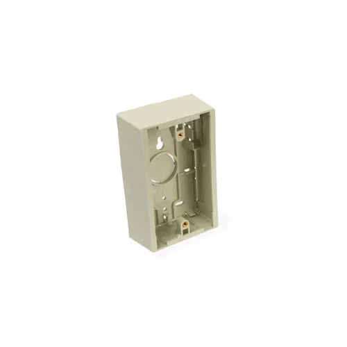 Leviton 42777-1IB 1.45 Single Surface-Mount Back Box, Ivory