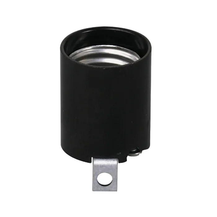 Leviton 922-03352-00F Keyless Medium Base Brown Lamp Socket