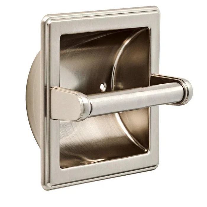 Liberty Hardware 9097SN Jamestown Recessed Mount Toilet Tissue Holder in Satin Nickel