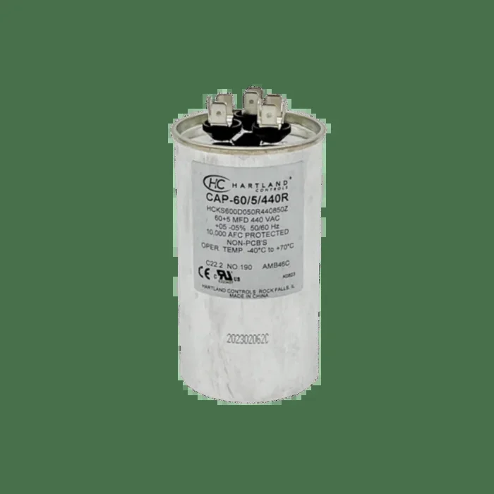 LittelFuse 25-90362 CAP-60/5/440R 60+5 MFD 370/440 Volt Round Run Capacitor