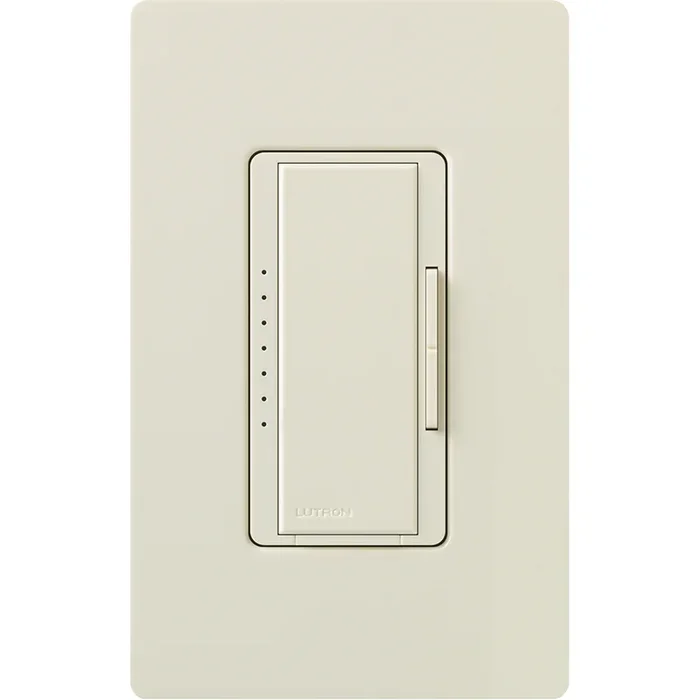 Lutron MALV-600-LA Single Pole 450W Magnetic Low-Voltage Dimmer – Light Almond