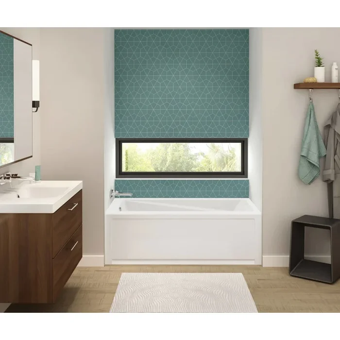 Maax 106179-000-001-101 Exhibit 6636 IFS Acrylic Alcove Right-Hand Drain Bathtub