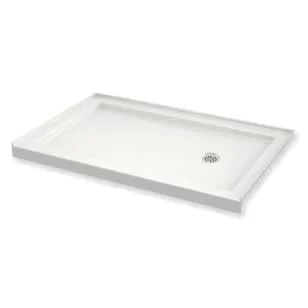 MAAX 410006-501-001 BASE 60X36 410006-L-501-001 WHT B3ROUND – ALCOVE LH DRAIN
