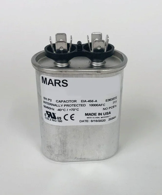 MARS 14005 USA 5 MFD 370V Oval Run Capacitor MAR14005