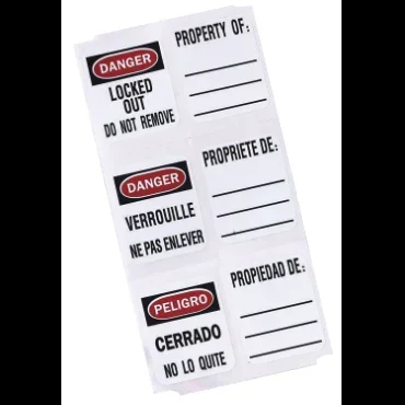 Master Lock 0410-5701 No. 410 Lock-Labels