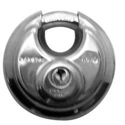 MASTER LOCK COMPANY 40DPFKA0501 Discus Padlock, Keyed Alike, 4-Pin Cylinder, 2-3/4 Width, 5/8 Shackle Clearance