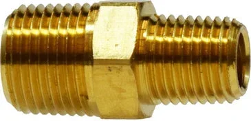 MIDLAND 28223 1/2 X 1/4 MIP Red Hex Nipple