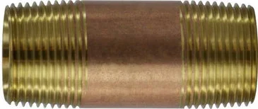 MIDLAND 38300-16 Close Red Brass Nipple