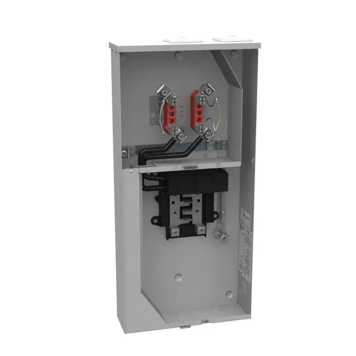 Milbank U6266-XTL-200-HSP Single Position Meter Socket With Main Breaker 200 Amp 1 Phase Ringless No Bypass
