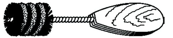 Mill-Rose 94070 Refrigeration Brush 1-1/8 in Dia Brush