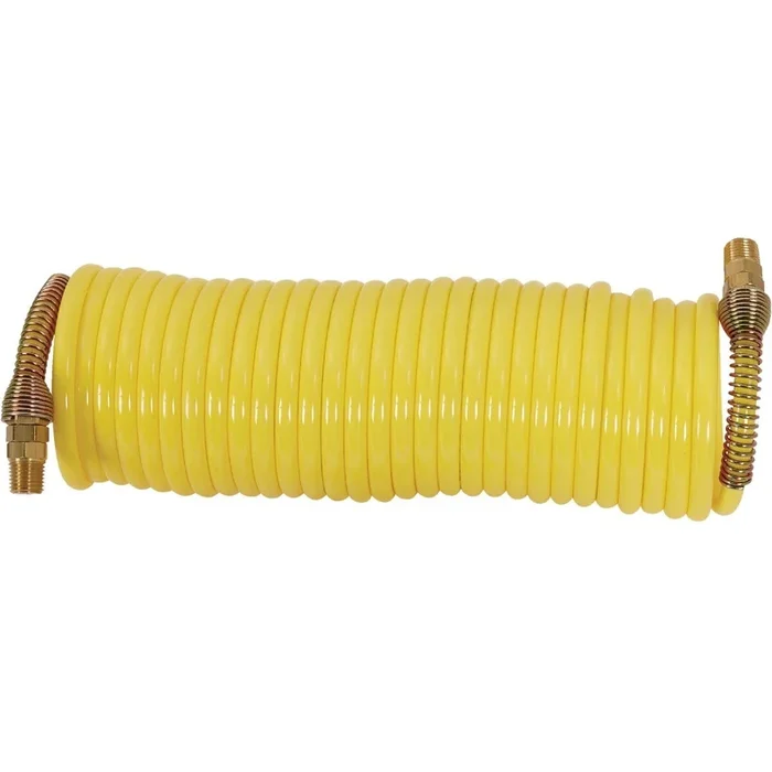 Milton 1669 ReKoil 1/4 In. x 25 Ft. Nylon Air Hose with 1/4 In. MNPT Swivel Fittings