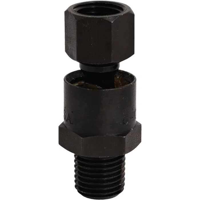 Milton S-659 Full Swivel 1/4 In. MPT x 1/4 In. FPT Steel Black Oxide Plug