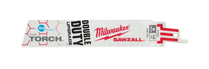 Milwaukee 48-01-9782 6 in 14 TPI Sawzall Torch Ice Hardened