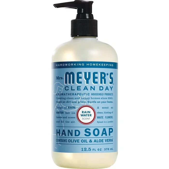Mrs Meyers 11215 Liquid Hand Soap 12.5 Oz Rainwater