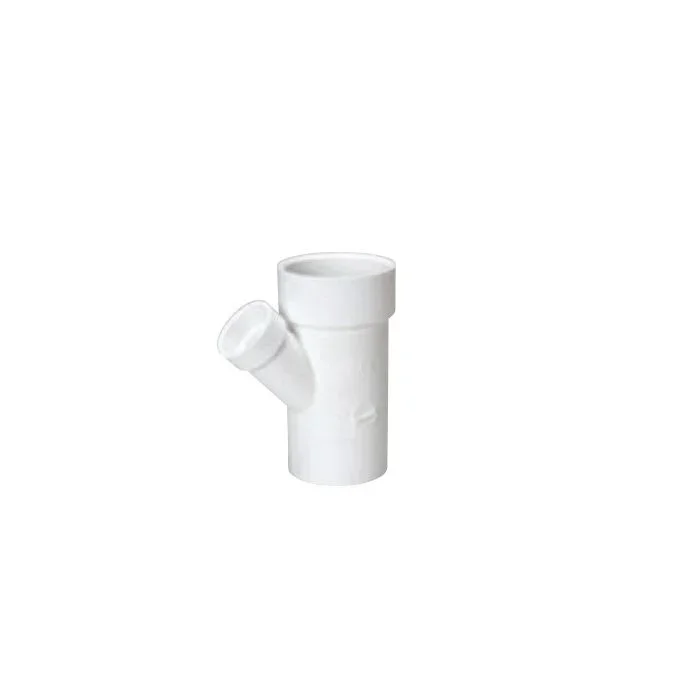 MUEL P6034X4X3 PVC DWV Reducing Street Wye, 4 x 4 x 3 Inch, SP x H x H End