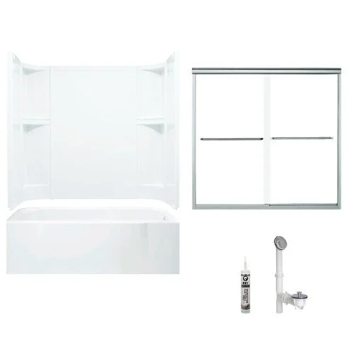 Multi Vendor Kit Parents 7124R-5405SC-0 Tub/Shwr Kit 60X30 RH Wht