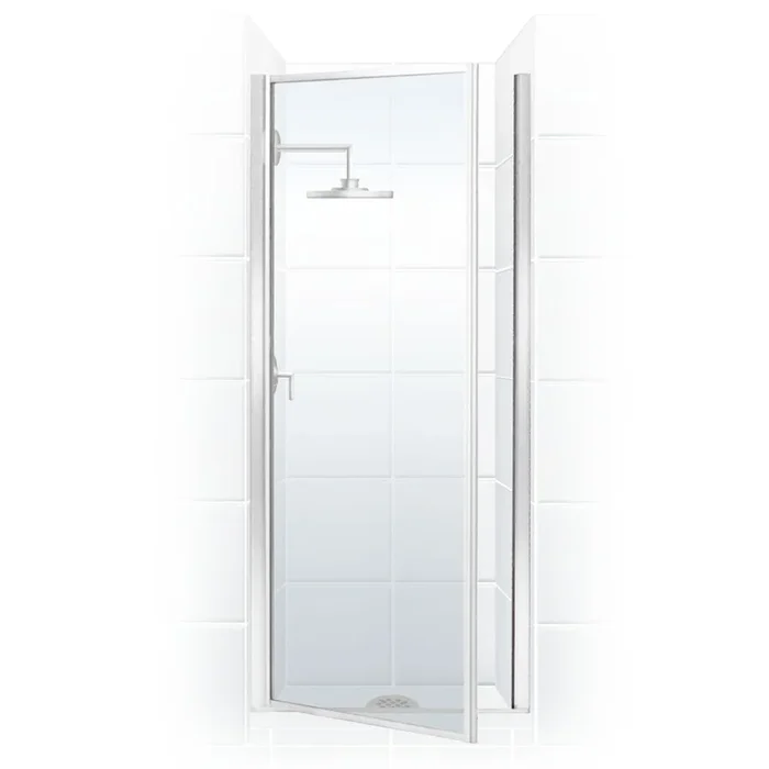 Mustee 32.705 Stylemate 65 in. Framed Clear Glass Pivot Door, Chrome