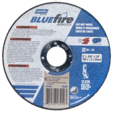 Norton 66252843209 BlueFire RightCut A Type 01/41 Right Angle Cut-Off Wheel