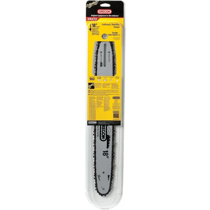Oregon Cutting 39272 AdvanceCut 18 In. 62 Drive Links Reversible Bar & Chain Replacement Combo