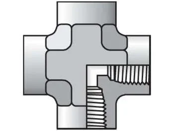 Parker 1/2 KMMOO-S Pipe Fitting and Port Adapter, Steel
