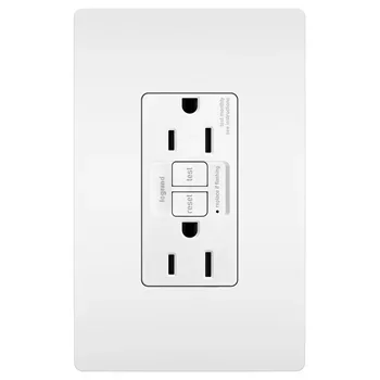 Pass & Seymour 1597NTLTRW Combination Tamper-Resistant 15A Self-Test Night Light/GFCI – White