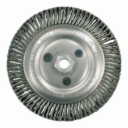 PFERD 43740031 Universal Line PSF Wheel Brush 4 in Dia 5/8-11 Arbor Hole