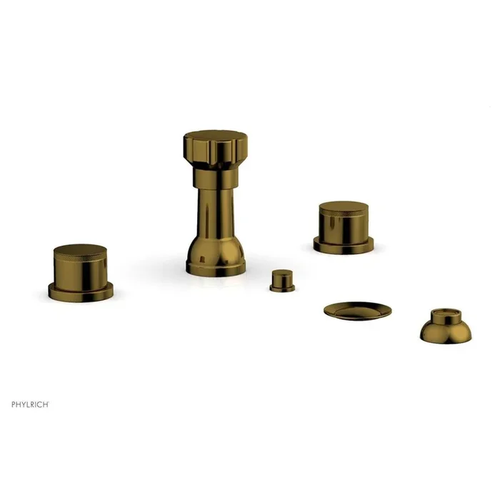 Phylrich 4 Hole Bidet Knurl Hdl