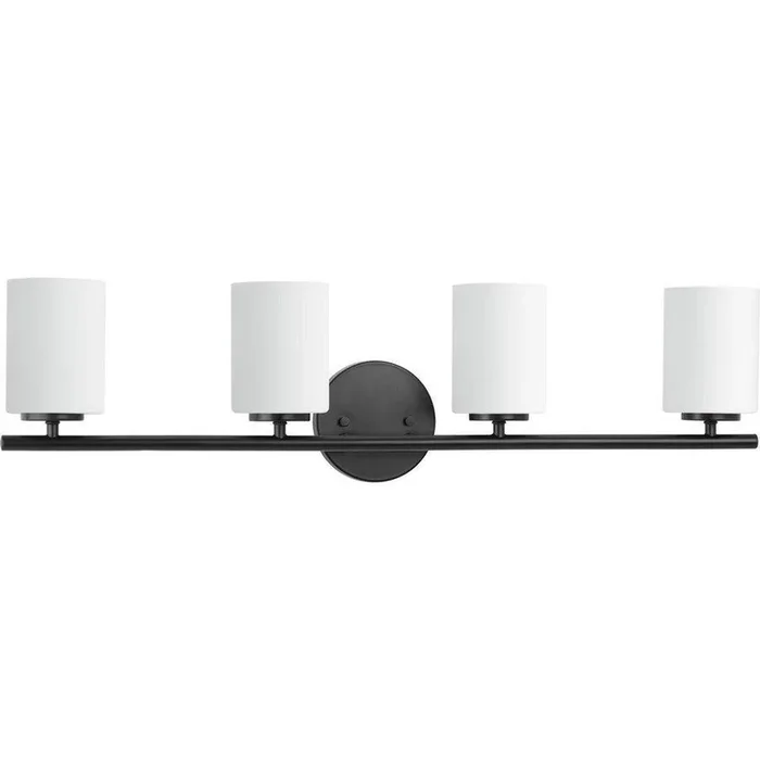 Progress Lighting P2160-31 Replay 100W 4-Light Medium E-26 Bath Light in Black