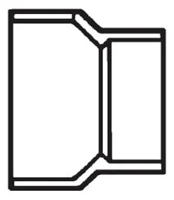 PVC DWV D102420 PVC DWV 4 X 2 Reducer Coupling