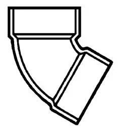 PVC DWV D319030 PVC DWV Fitting 3 60 Degree Elbow Replacement MPN