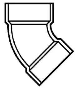 PVC DWV D321040 4 45 Elbow
