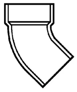 PVC DWV D323030 3 Street 45 Elbow