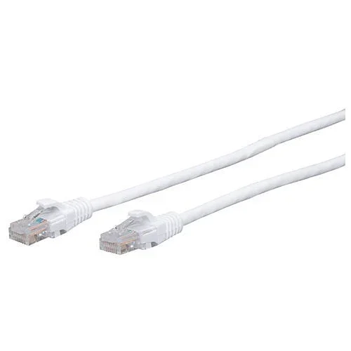 QUIKTRON 570-125-005 CBL ASSY 24-4PR STRANDED CAT5E CM RJ45/RJ45 5FT W/BOOT WHITE VALUE SERIES