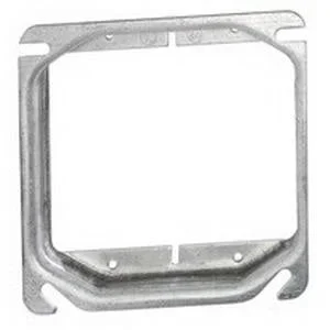 RACO 769 Square Cover 4 Inch 2 Device Mud-Ring Raised 5/8 Inch