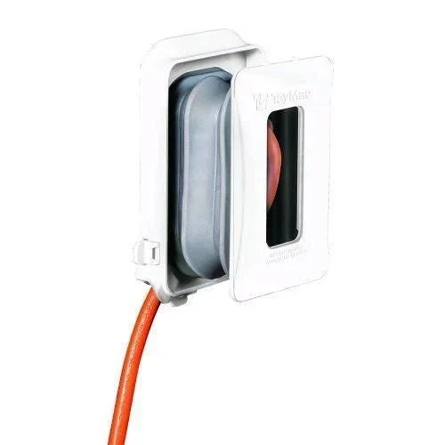 Raco ML450W Polycarbonate 1-Gang Flat Expandable While-In-Use Low Profile Cover 3.61 Inch x 1 – 3 Inch x 5.70 Inch