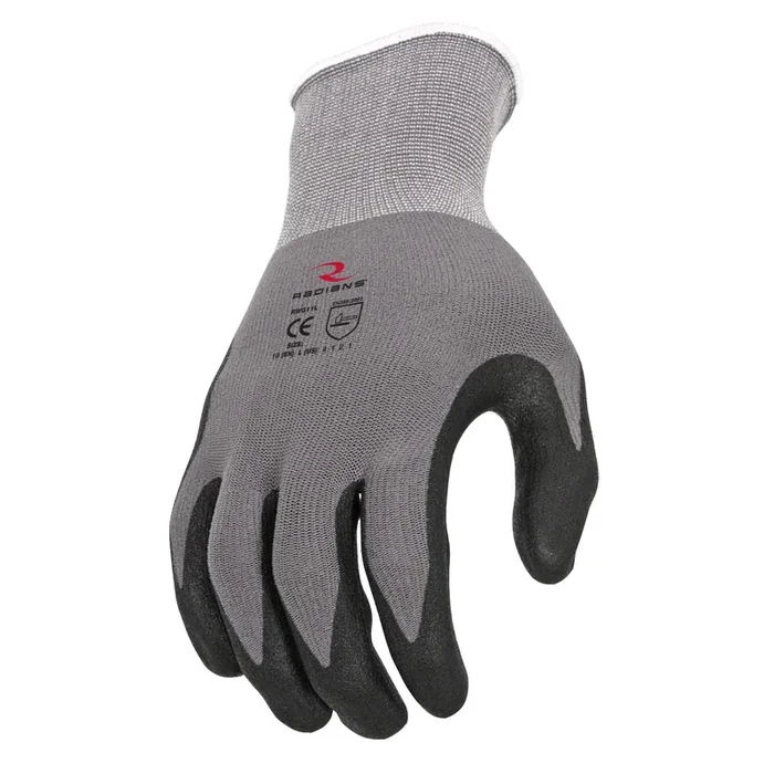 Radians RWG13L Foam Dipped Nitrile Work Gloves Large