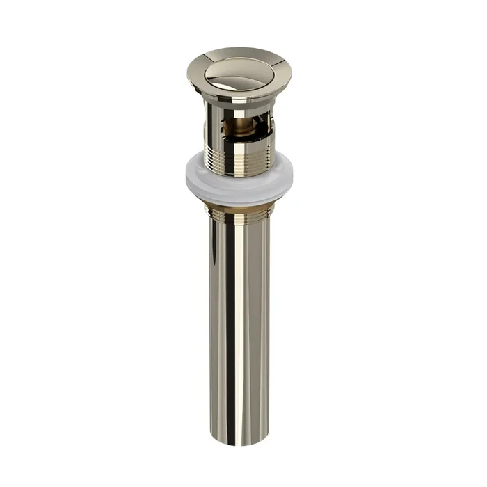 Rohl 0127DOFPN Push Drain With Overflow in Polished Nickel