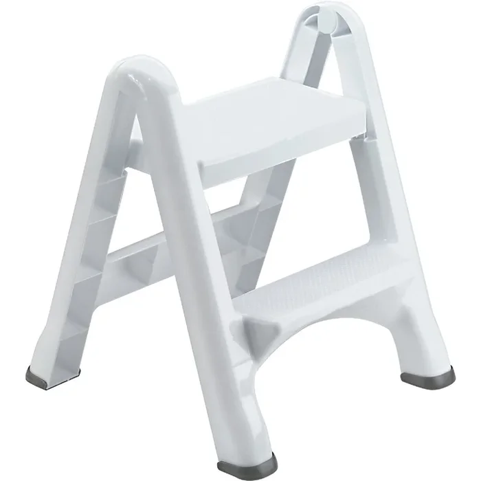 Rubbermaid FG420903WHT White 2-Step Folding Step Stool