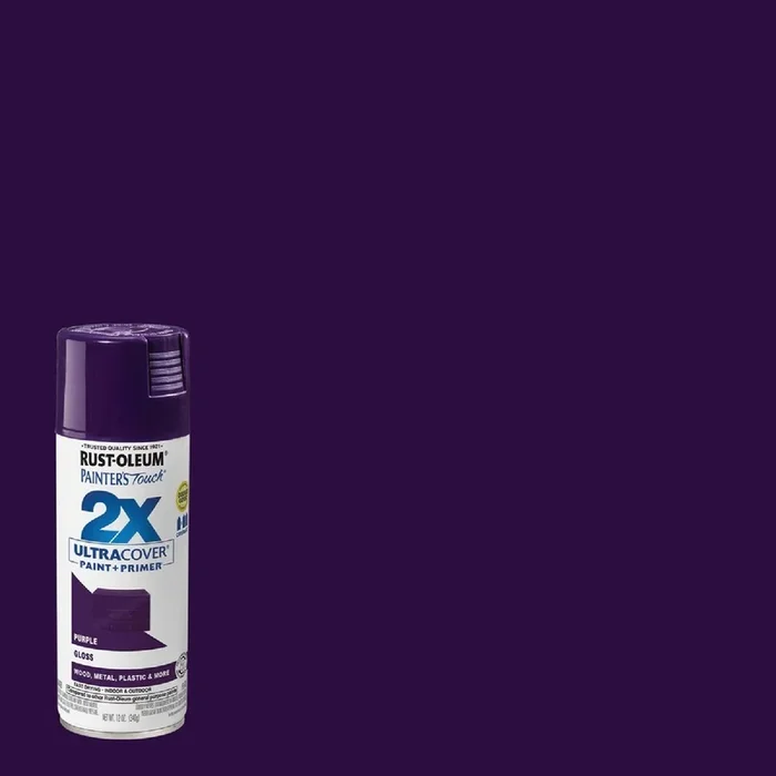 Rust-Oleum 334042 Painter’s Touch 2X Ultra Cover 12 Oz. Gloss Paint + Primer Spray Paint