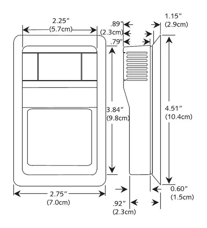 Schneider Electric ETR503-LED Room Temperature Sensor: 10K Ohm Type 3 Thermistor