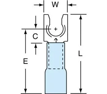 Scotchlok MH14-10FLX Locking Fork Heatshrink 25/bottle